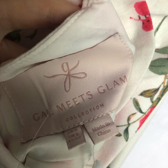 Gal Meets Glam NWT Floral Bow Dress - Picture 7 of 10